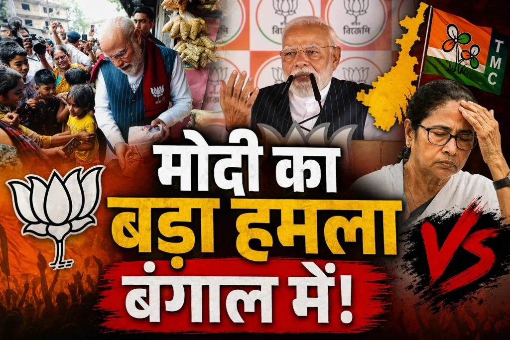 कृष्णानगर रैली में पीएम नरेंद्र मोदी का हमला