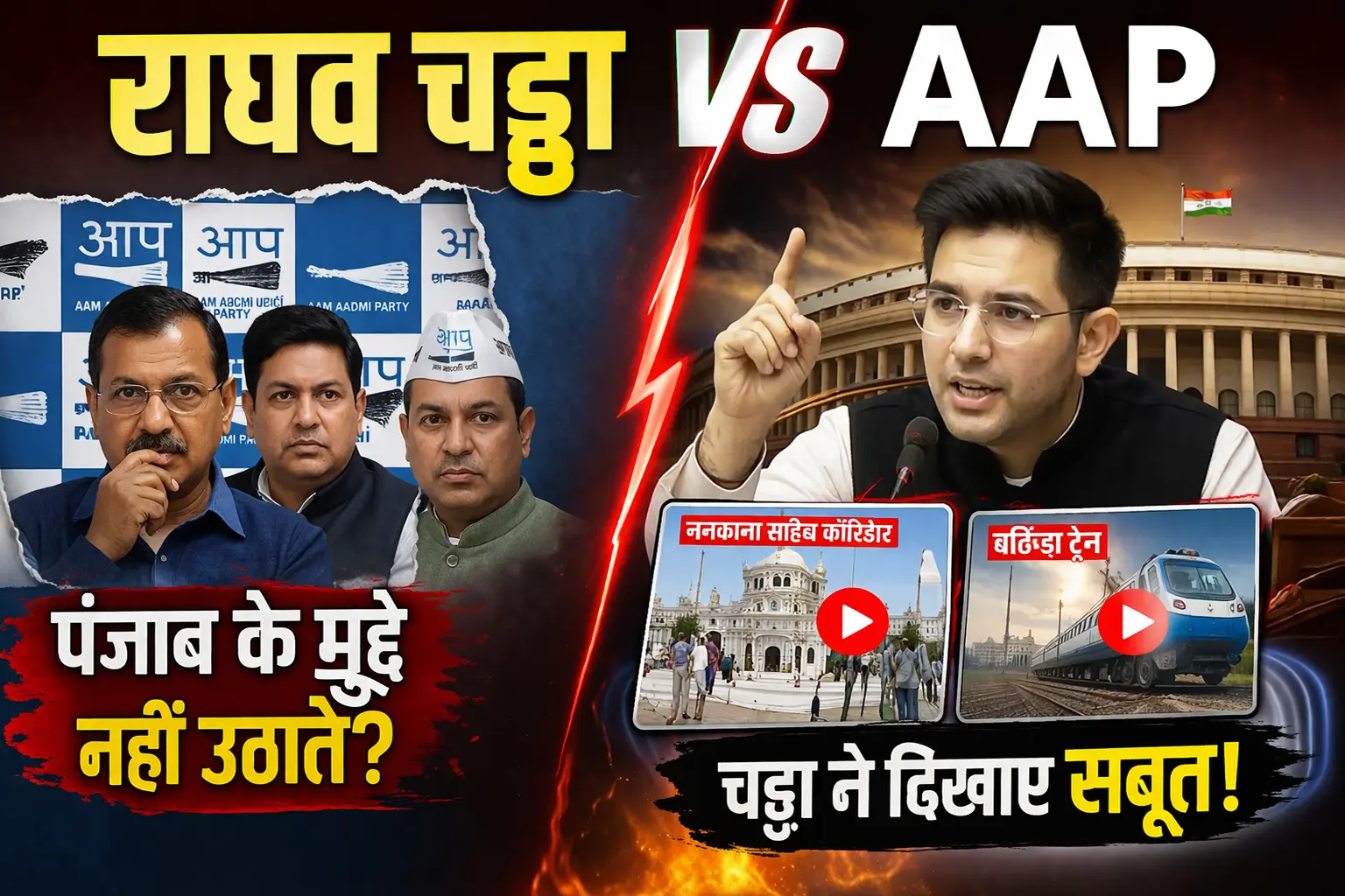 राघव चड्ढा vs AAP
