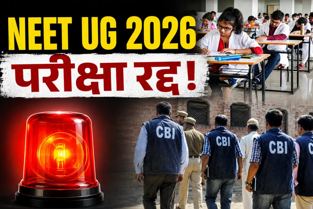 NEET UG 2026 परीक्षा रद्द