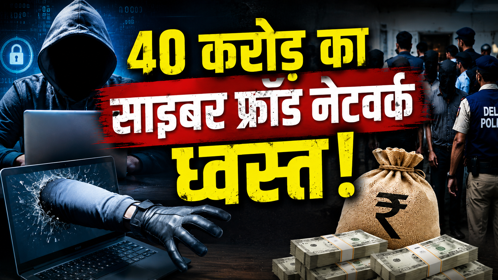 दिल्ली पुलिस की बड़ी कार्रवाई: 40 करोड़ के साइबर फ्रॉड नेटवर्क का भंडाफोड़, 89 आरोपी पुलिस के शिकंजे में